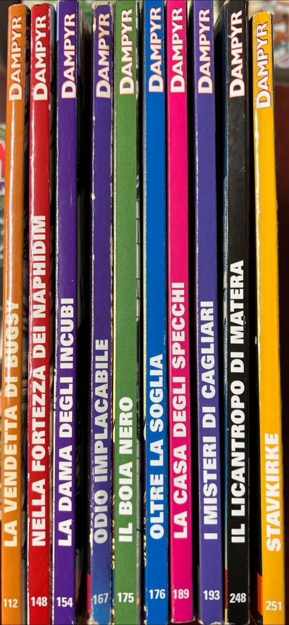 Lotto 10 numeri Dampyr (n^ 112-148-154-167-175-176-189-193-248-251).