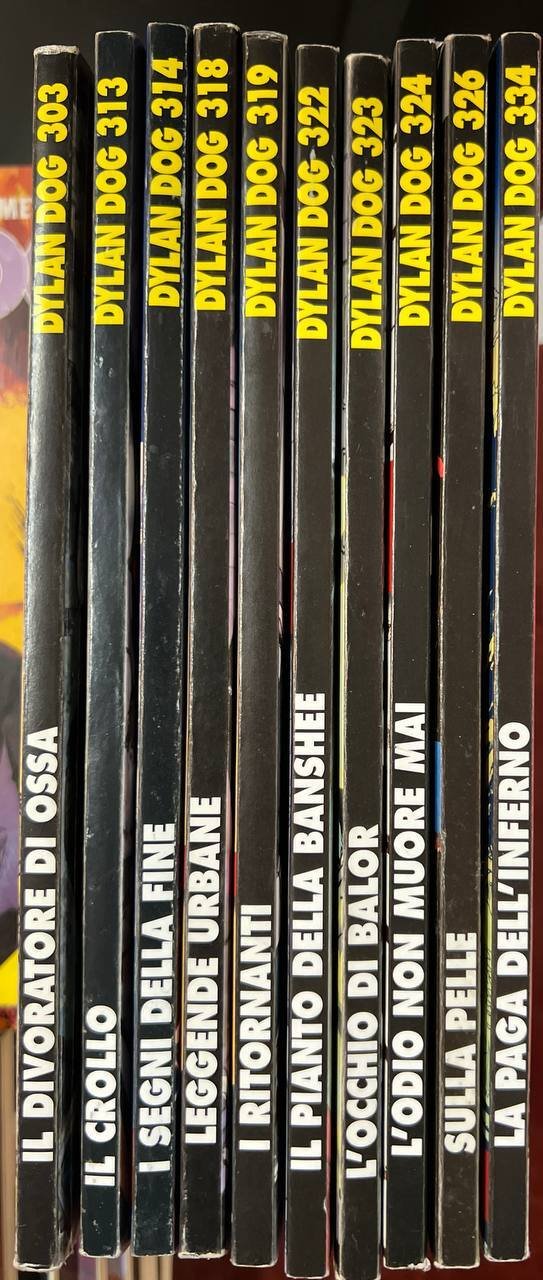 Lotto 10 numeri Dylan Dog (n^ 303-313-314-318-319-322-323-324-326-334).