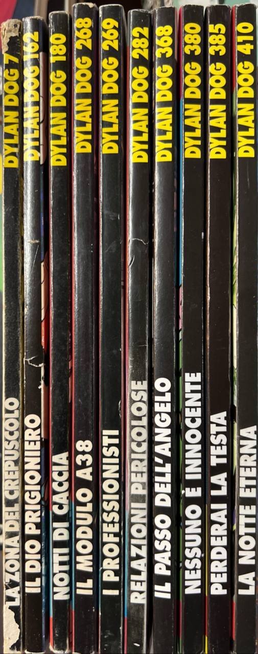 Lotto 10 numeri Dylan Dog (n^ 7-162-180-268-282-363-380-385-410).