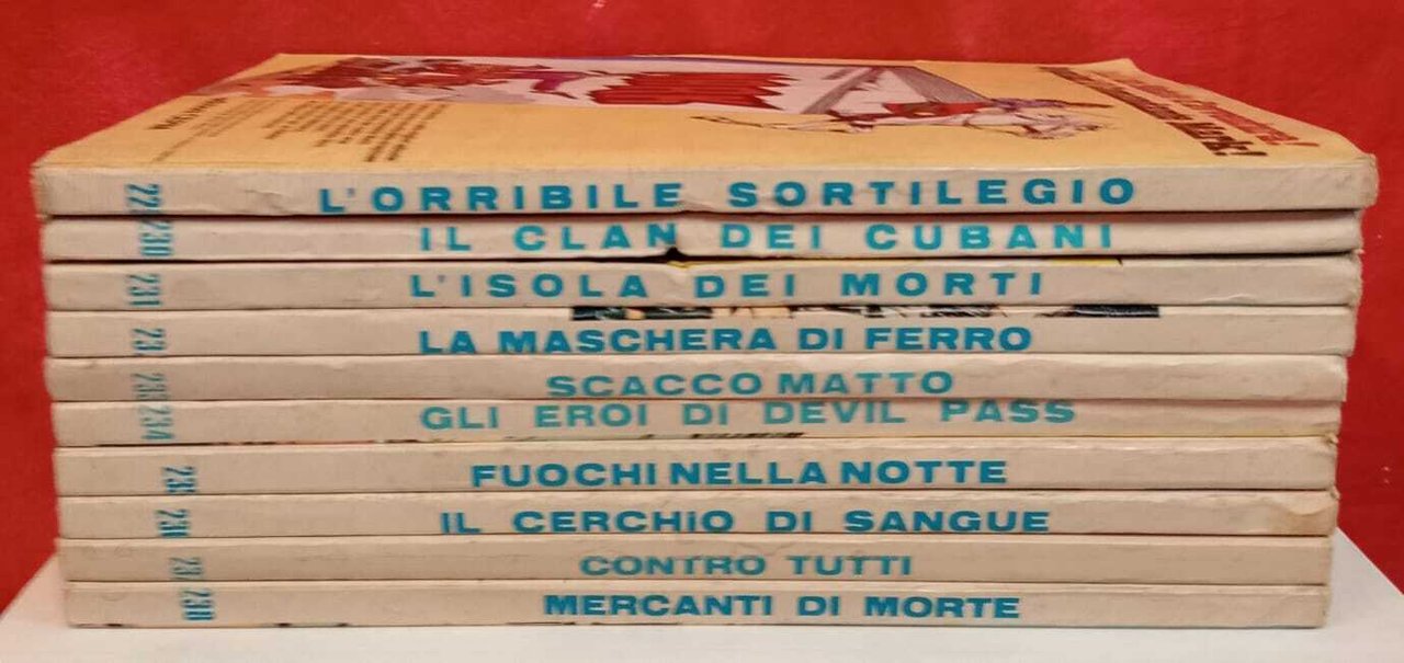 Lotto 10 numeri Tex, dal n. 229 al n. 238.