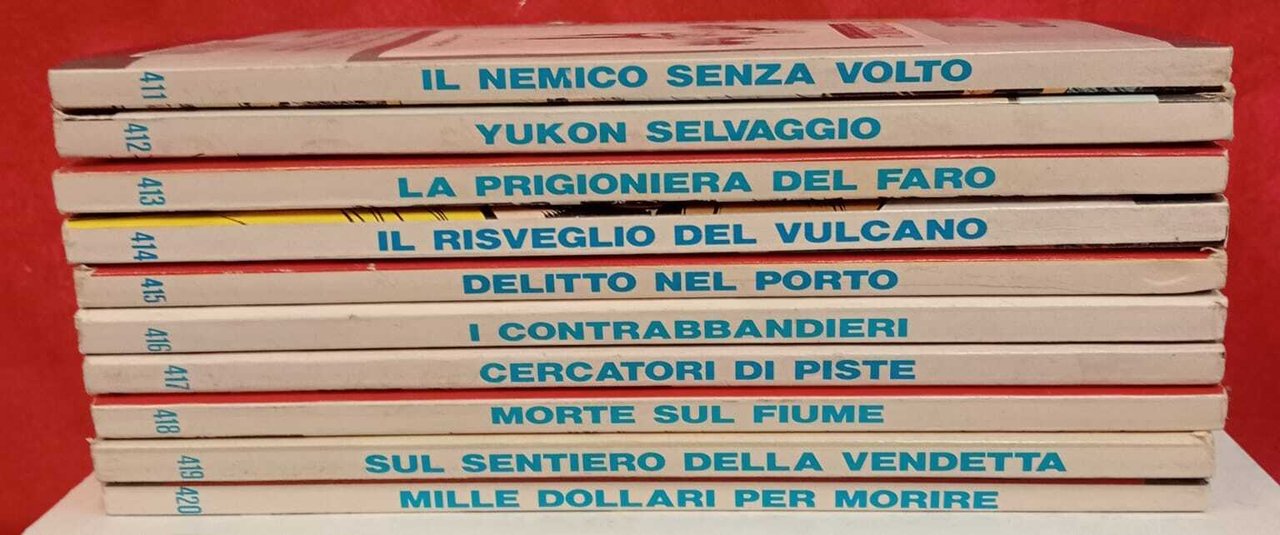 Lotto 10 numeri Tex, dal n. 411 al n. 420.