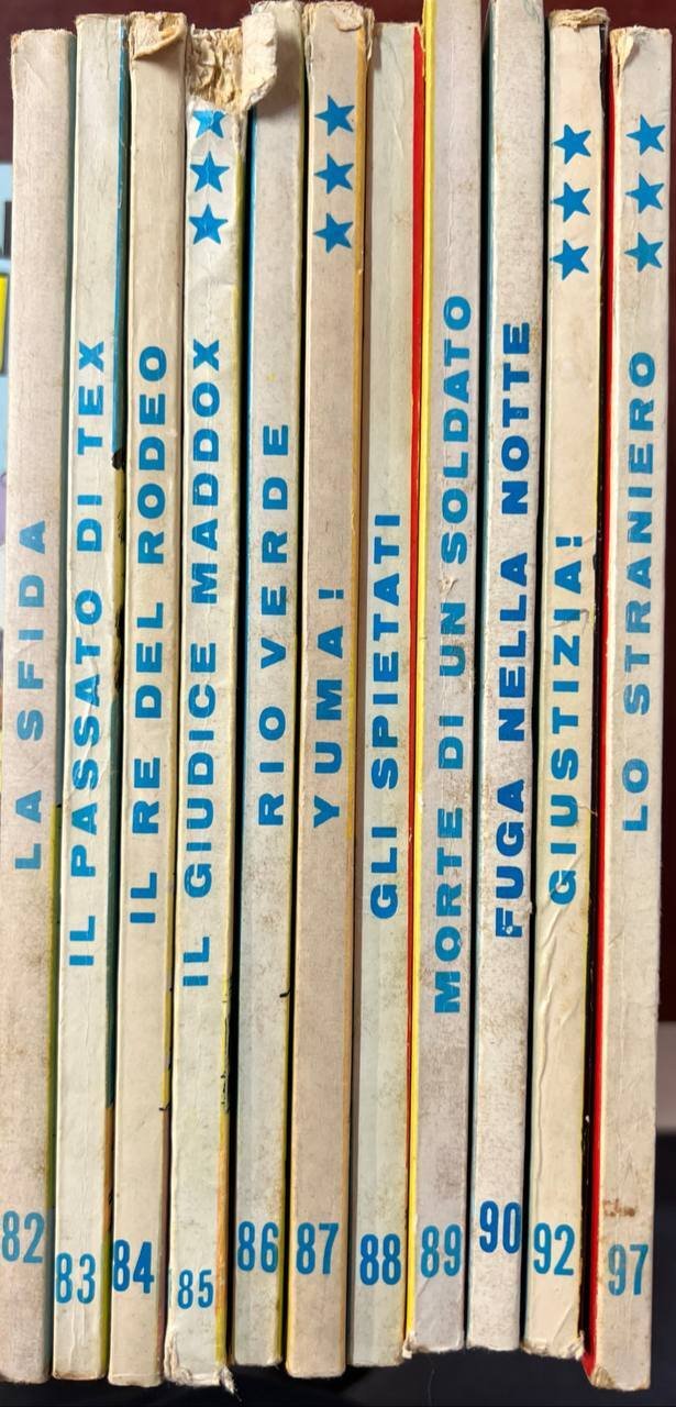 Lotto 11 fumetti "Tex" (da n^ 82 a 90, 92 …