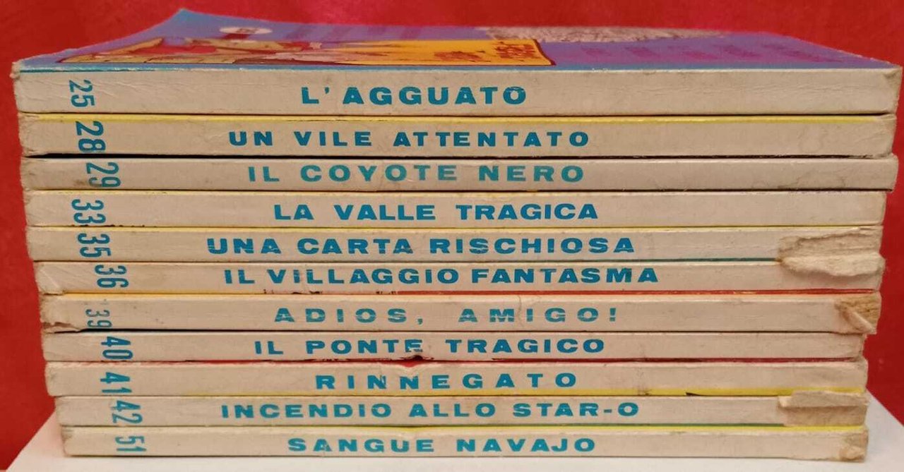 Lotto 11 numeri Tex. Numeri in descrizione.