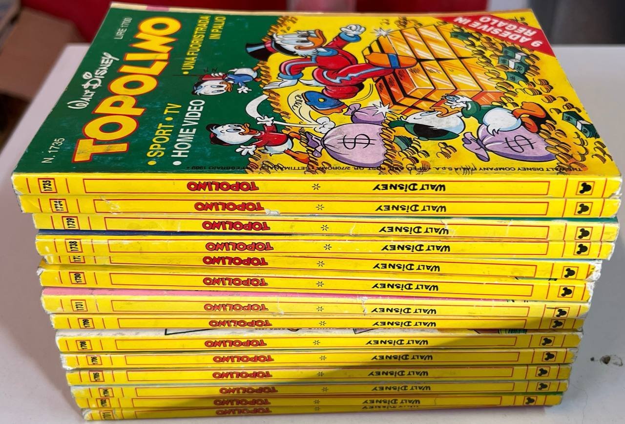 Lotto 14 fumetti Topolino (numeri compresi tra 1700 e 1740 …