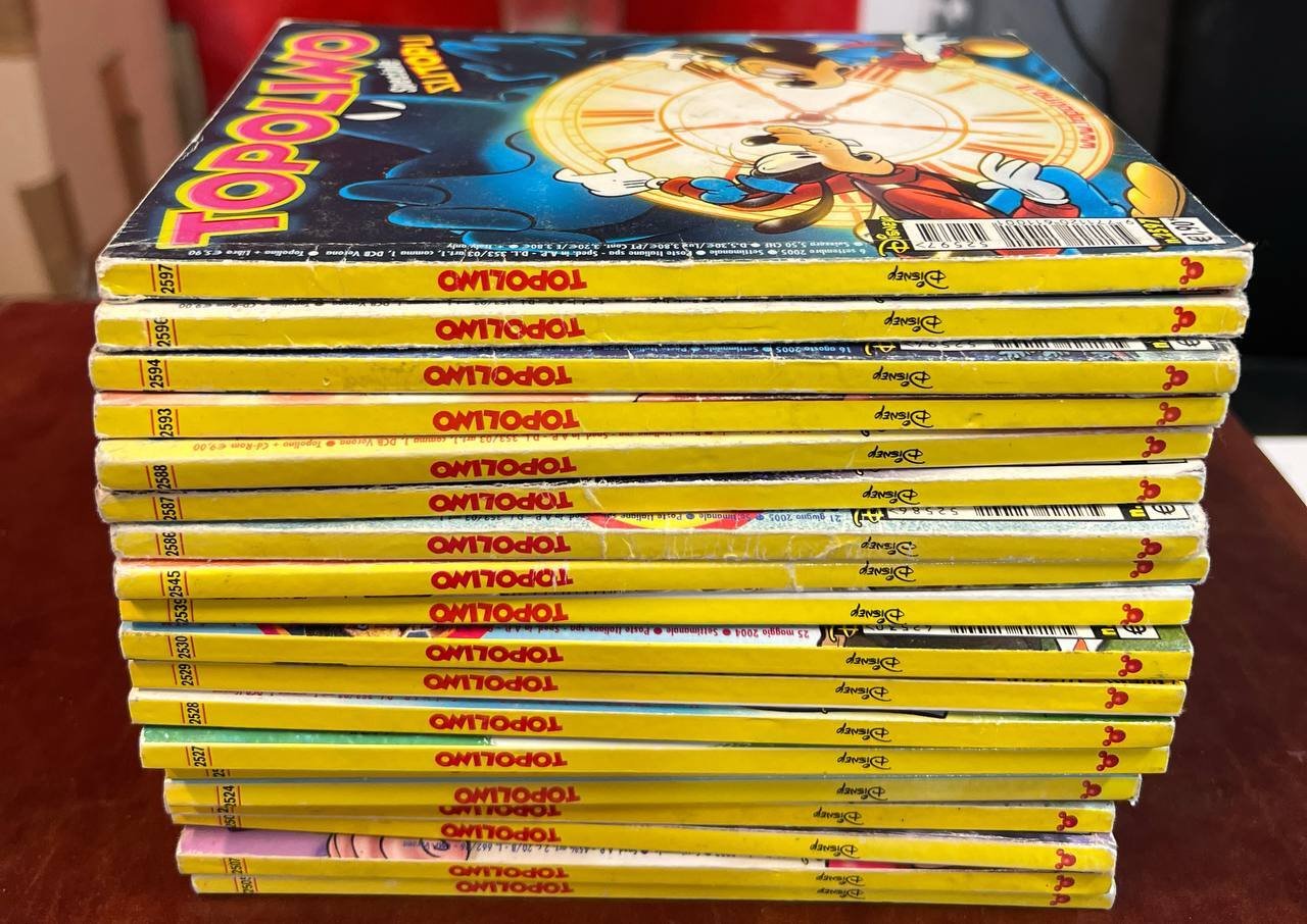 Lotto 19 fumetti Topolino (n^ compresi tra 2500 e 2599 …