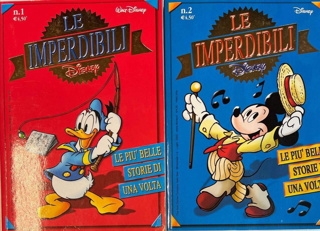 Lotto 2 volumi Le Imperdibili Disney (n^ 1 e 2).