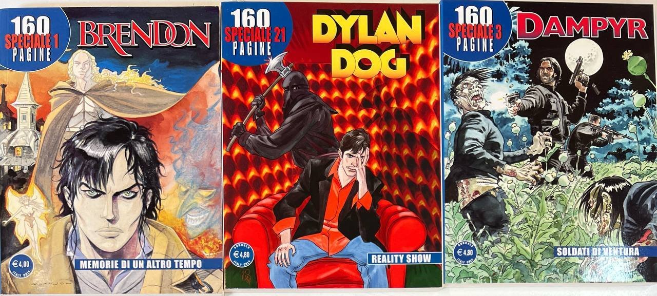 Lotto 3 fumetti: Brendon Speciale 1; Dylan Dog Speciale 21; …