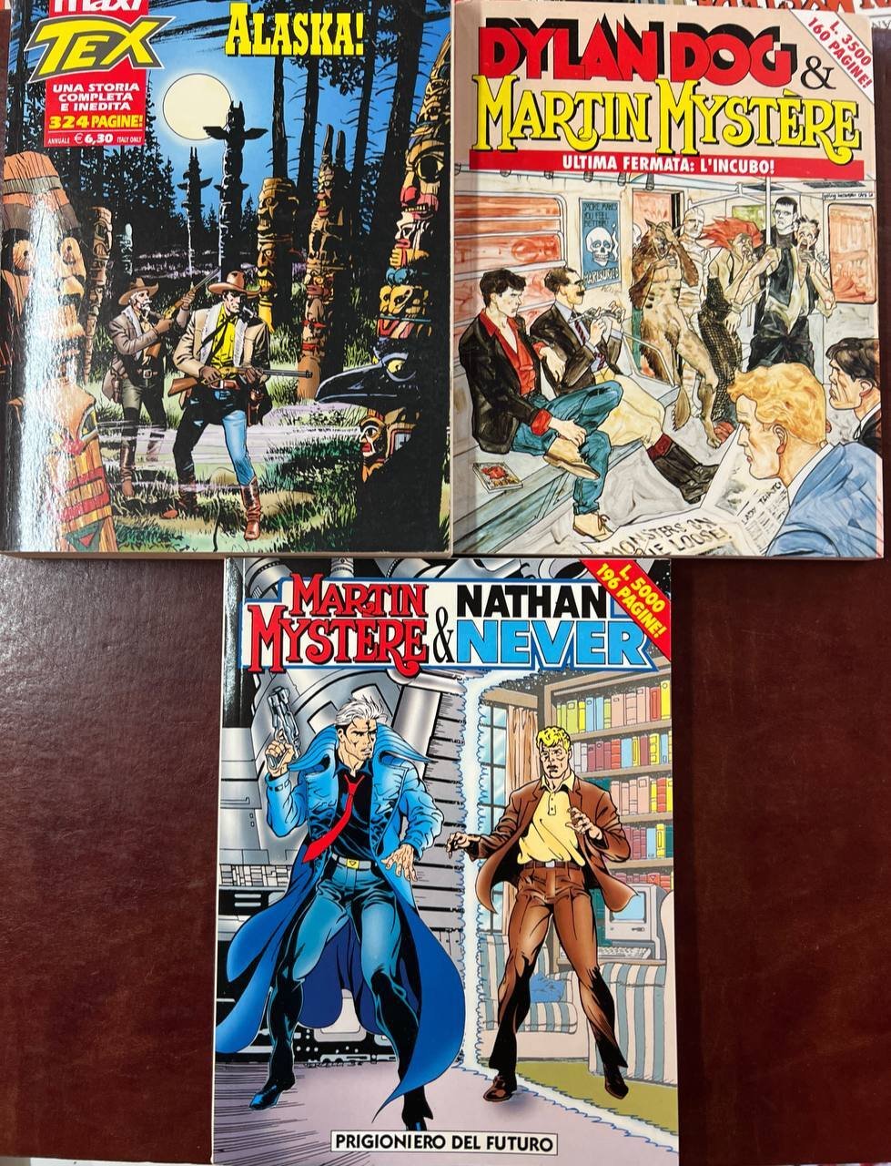 Lotto 3 fumetti vari ( Maxi Tex - Alaska; Martin …