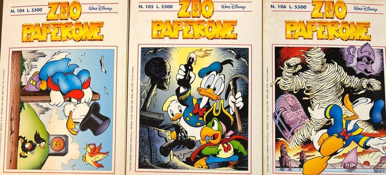 Lotto 3 fumetti Zio Paperone (n^ 104-105-106).