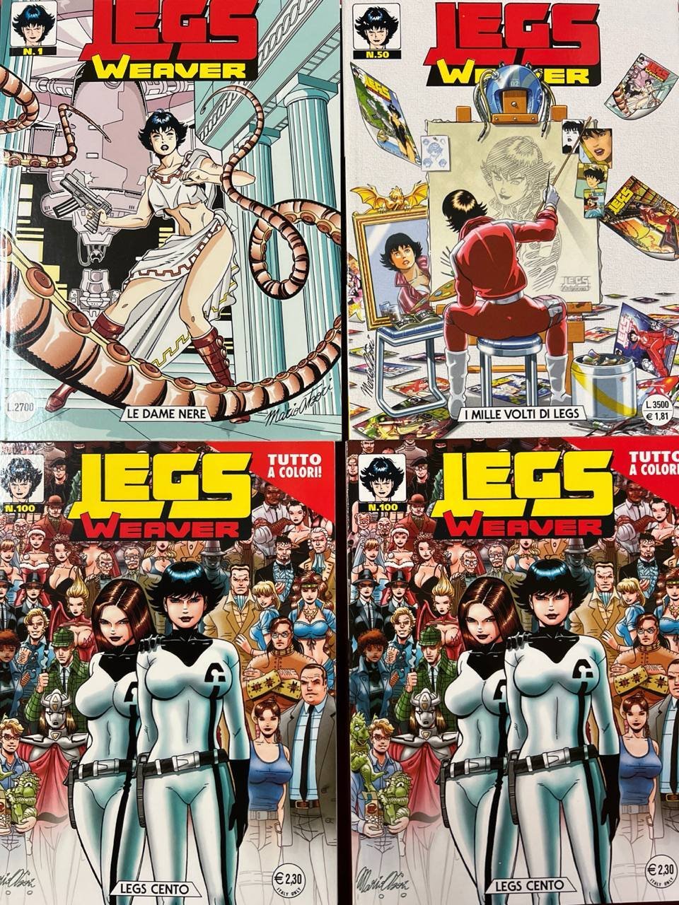 Lotto 4 fumetti Legs Weaver (n^ 1 e 50 +2 …