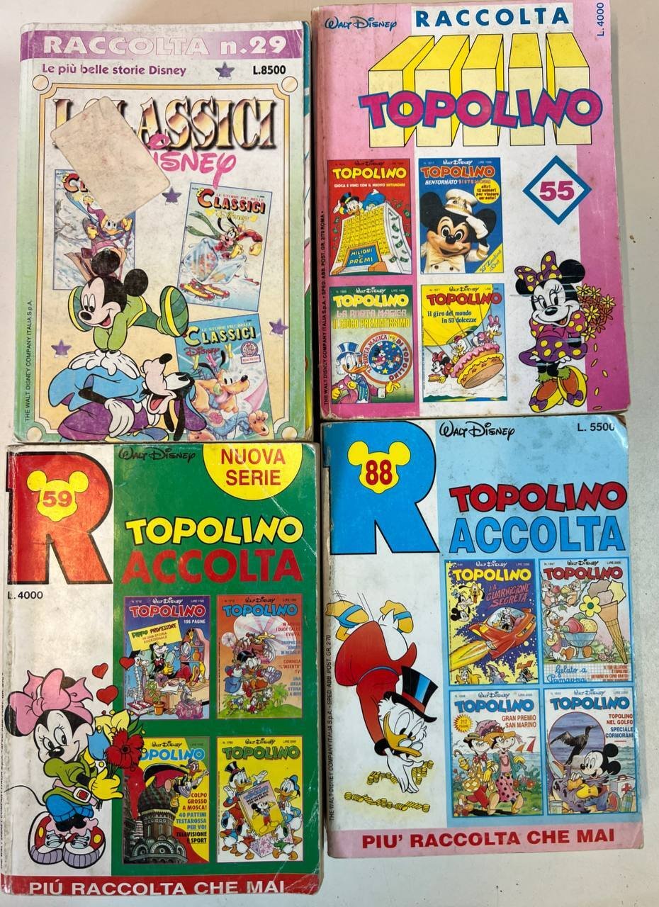 Lotto 4 fumetti Raccolta Disney (titoli e numeri in descrizione). | Immagine principale