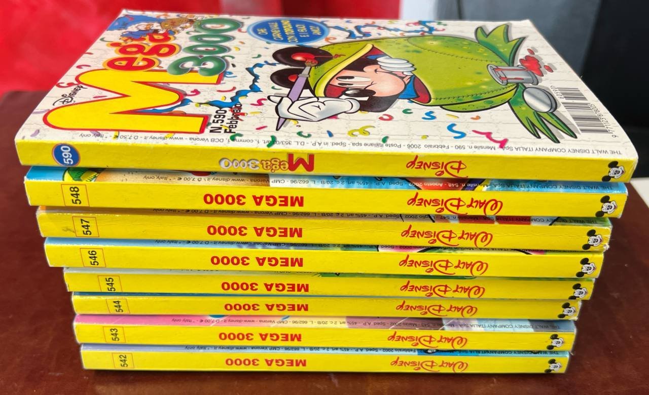 Lotto 8 fumetti Mega 3000 Disney (da n^ 542 a …