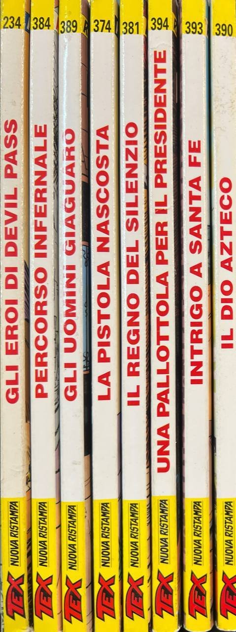 Lotto 8 fumetti Tex Nuova Ristampa ( n^234-384-389-374-381-394-393-390). | Immagine principale