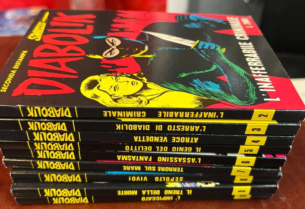 Lotto 9 fumetti Diabolik. Seconda ristampa (da n^ 2 a … | Immagine principale