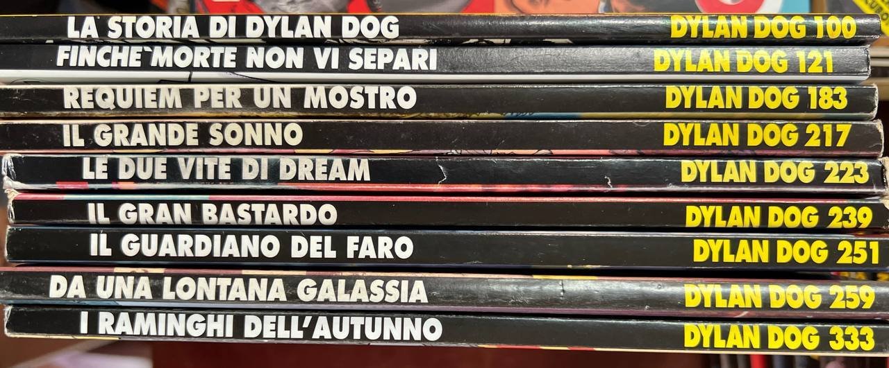 Lotto 9 fumetti Dylan Dog (n^ 100-121-183-217-223-239-251-259-333).
