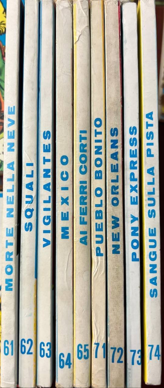 Lotto 9 fumetti Tex (da n^61 a 65 e da …