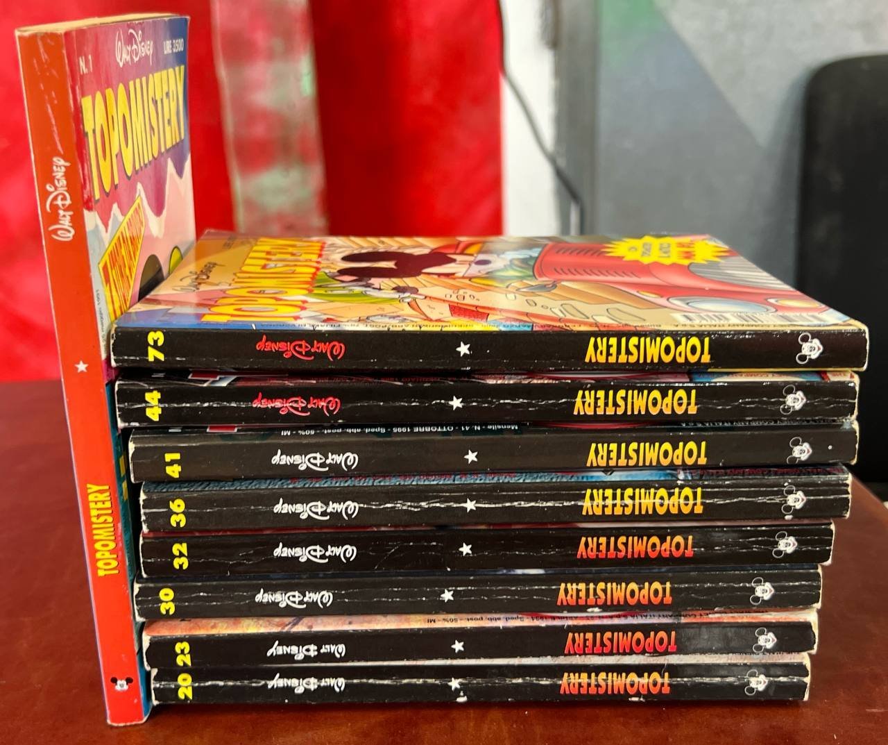 Lotto 9 fumetti Topomistery (n^ 1-20-23-30-32-36-41-44-73).