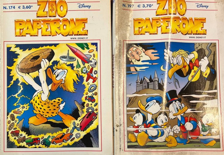 Lotto di 2 fumetti Zio Paperone (n^ 174-197).