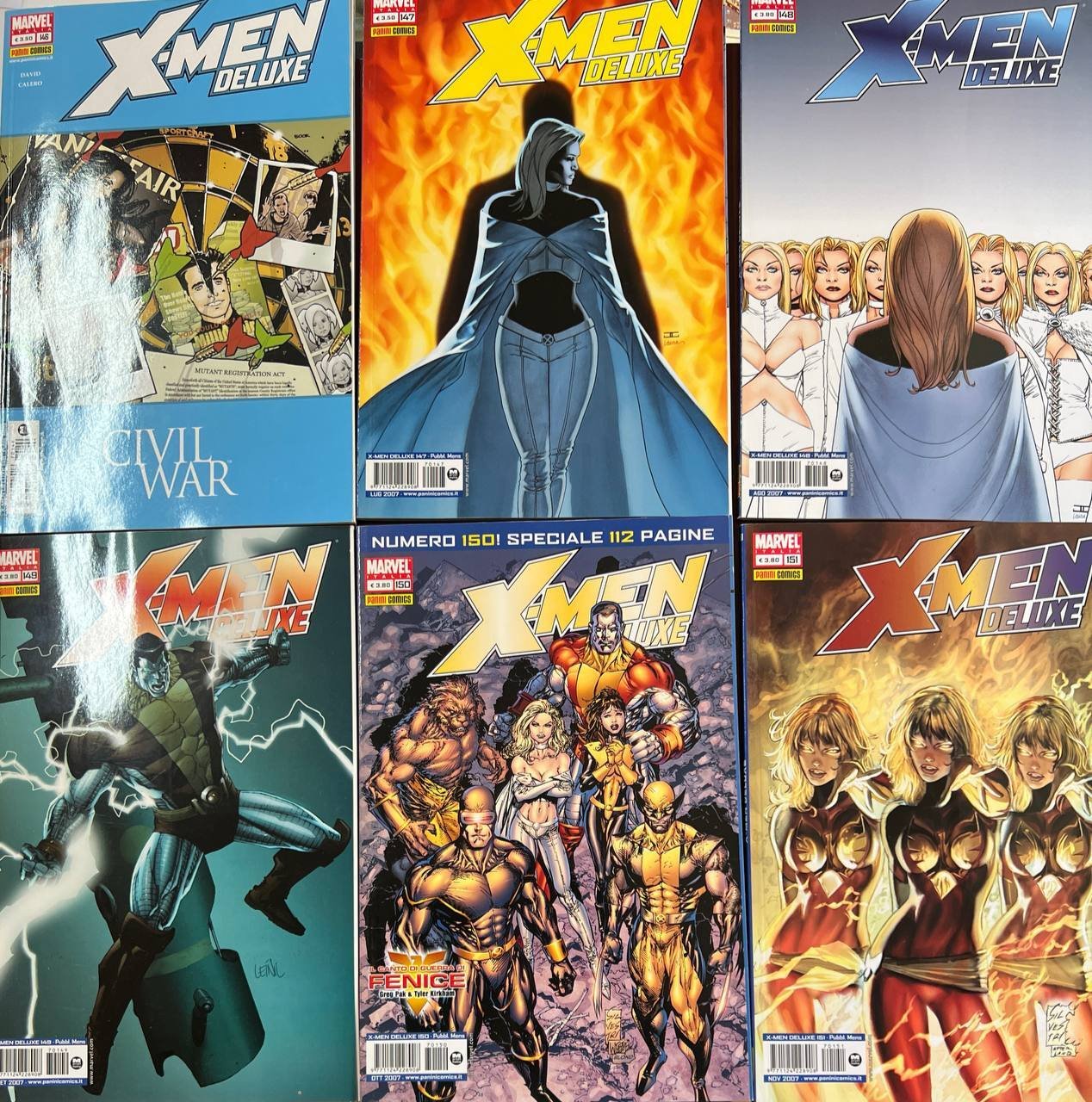 Lotto vari numeri "X-Men Deluxe" (da n^ 146 a 151).