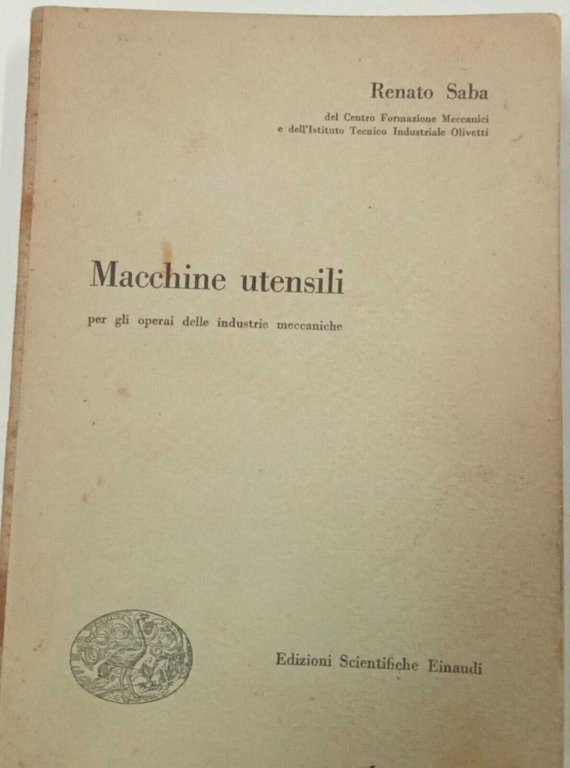 Macchine utensili