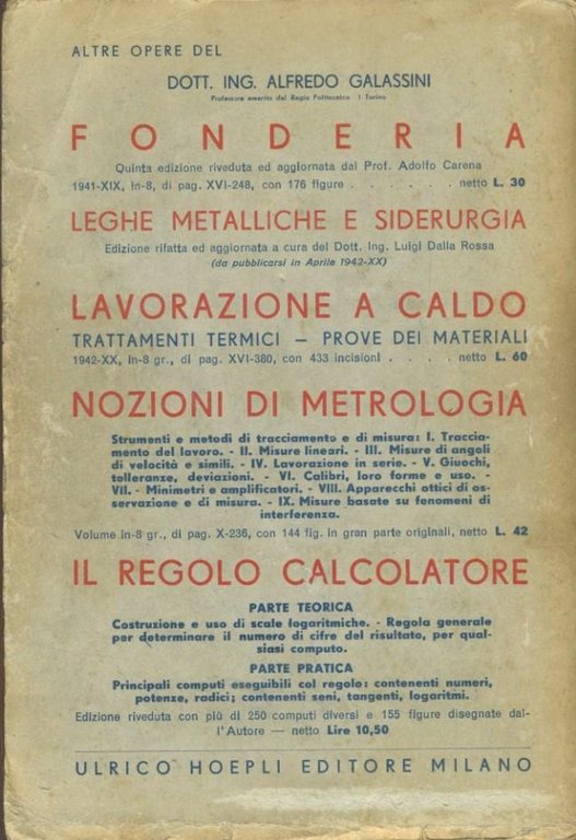 Macchine utensili. Loro moderno e razionale impiego