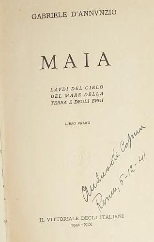 Maia. Laudi del cielo del mare della terra e degli …