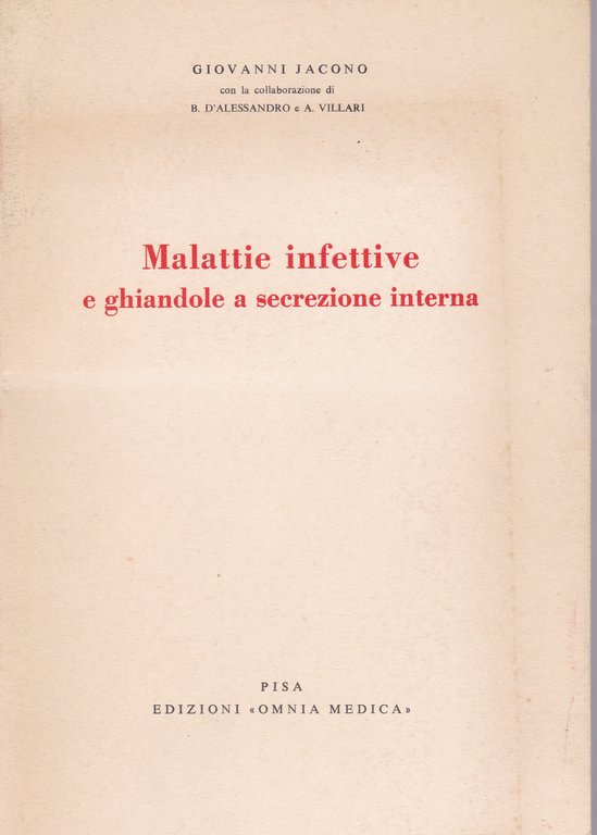 Malattie infettive e ghiandole a secrezione interna