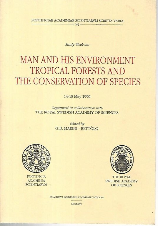 Man and his environment tropical forest and the conservation of …