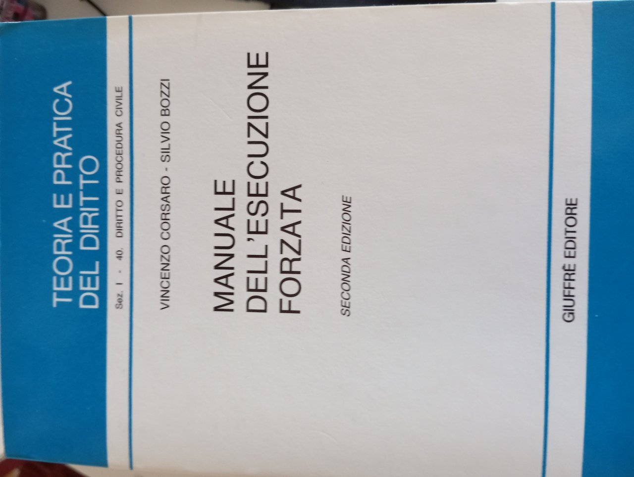 Manuale dell'esecuzione forzata