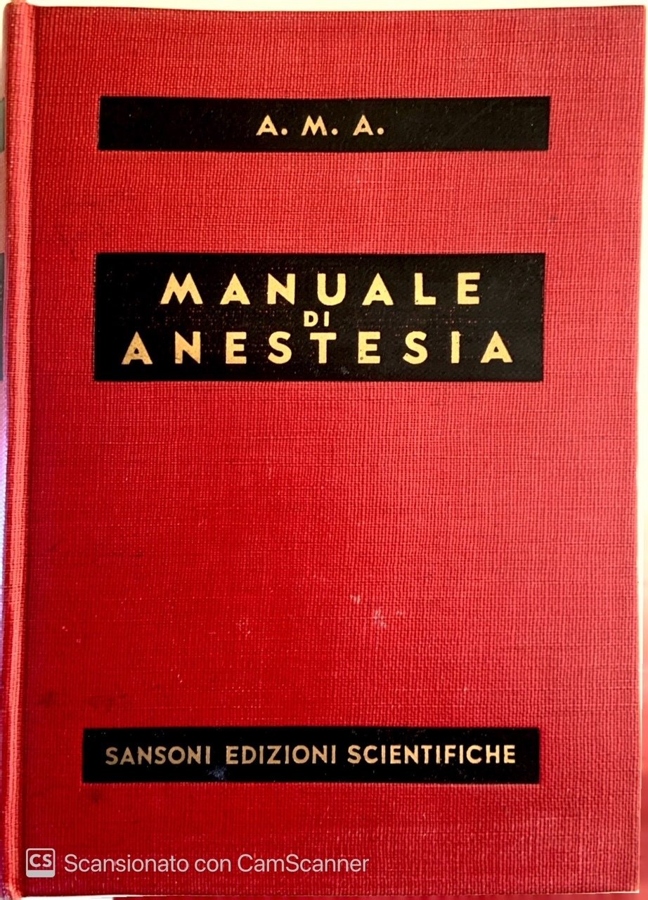 Manuale di anestesia