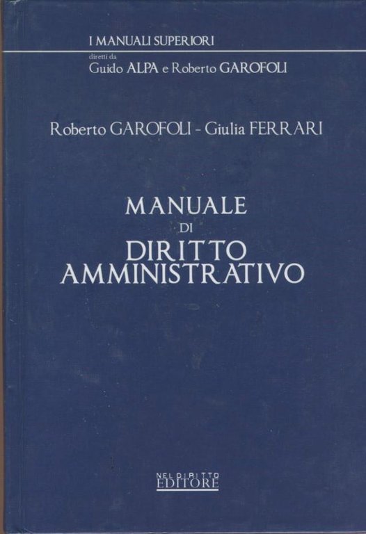 Manuale di diritto amministrativo