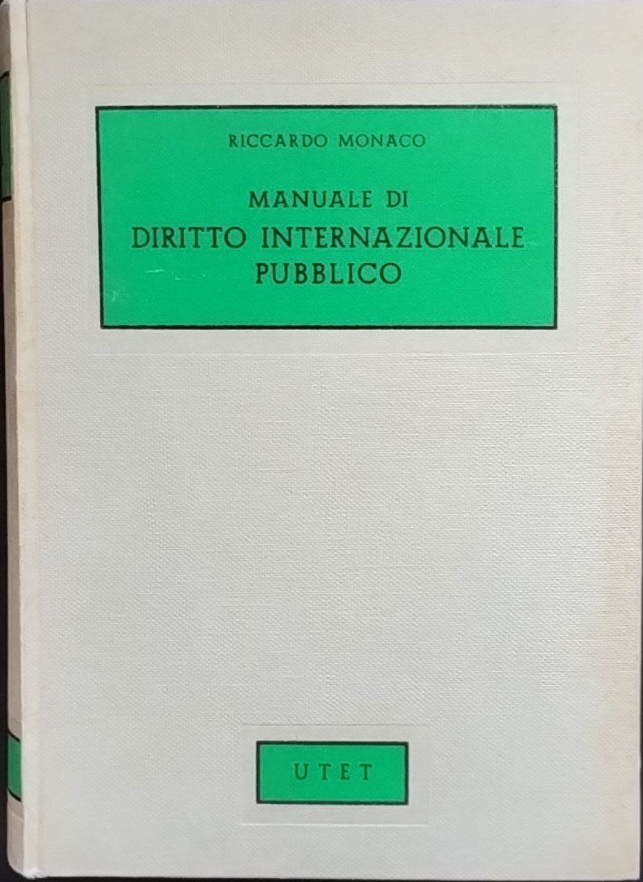 Manuale di diritto internazionale pubblico