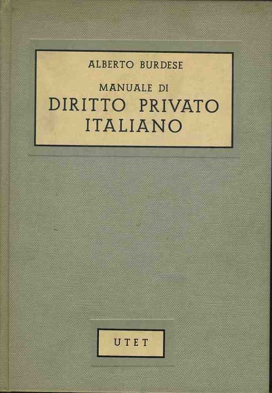 Manuale di diritto privato italiano