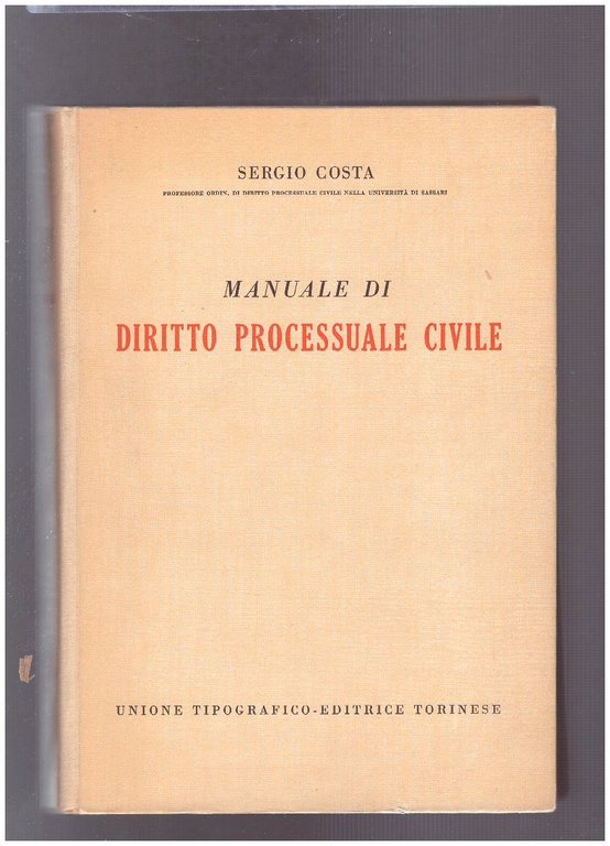 Manuale di diritto processuale civile