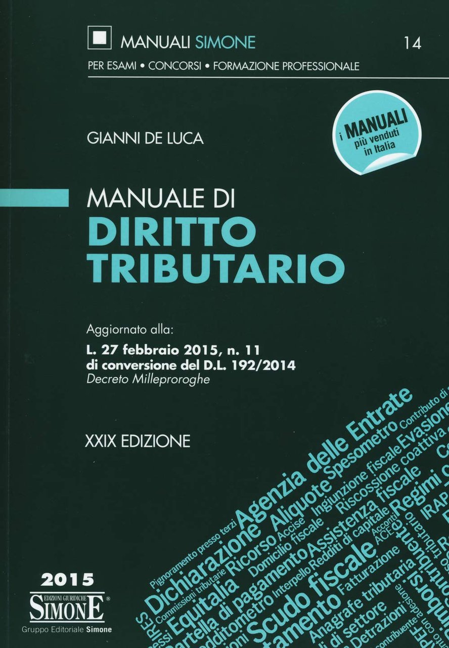 Manuale di diritto tributario.