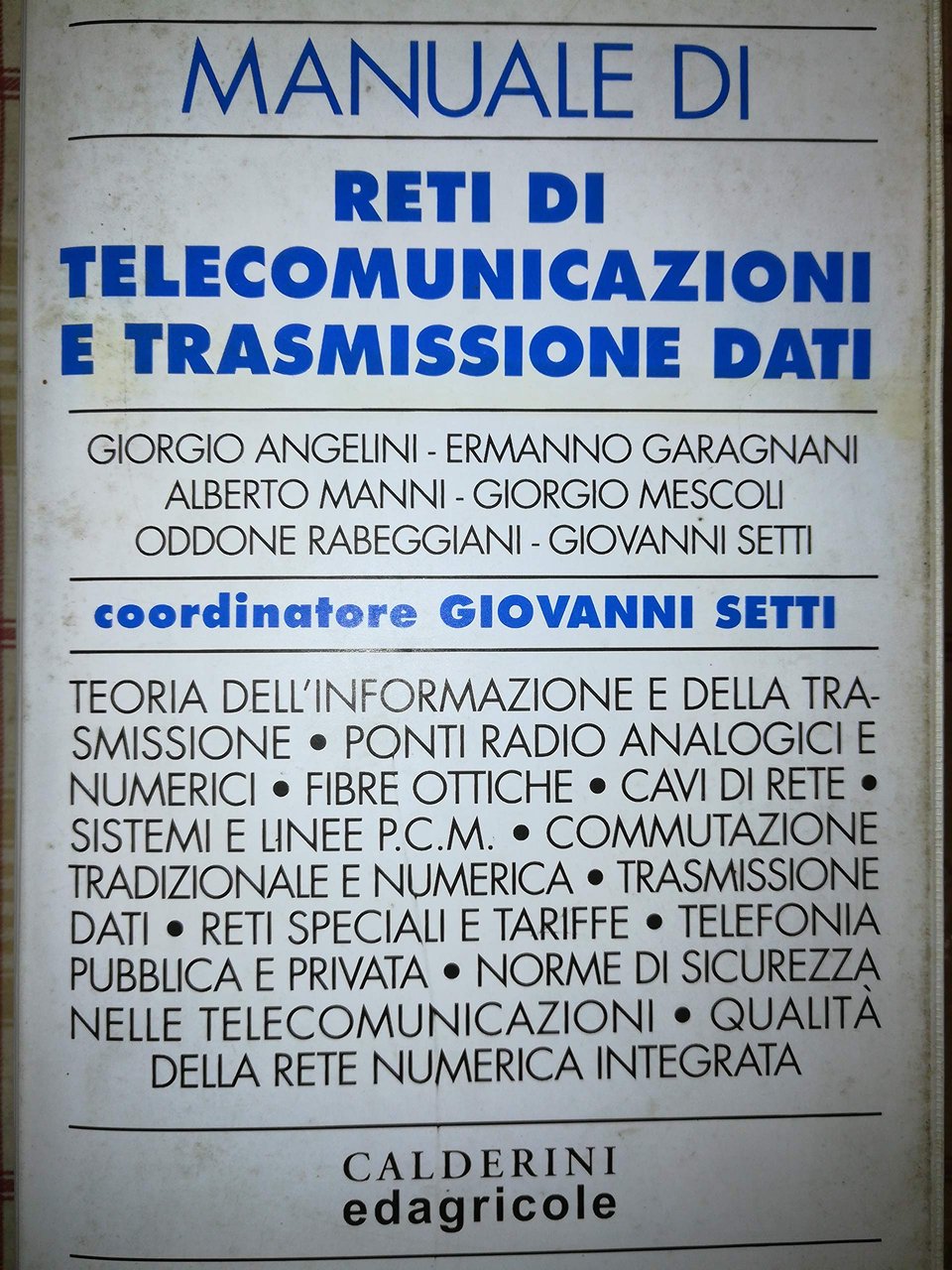 Manuale di reti di telecomunicazioni e trasmissioni dati