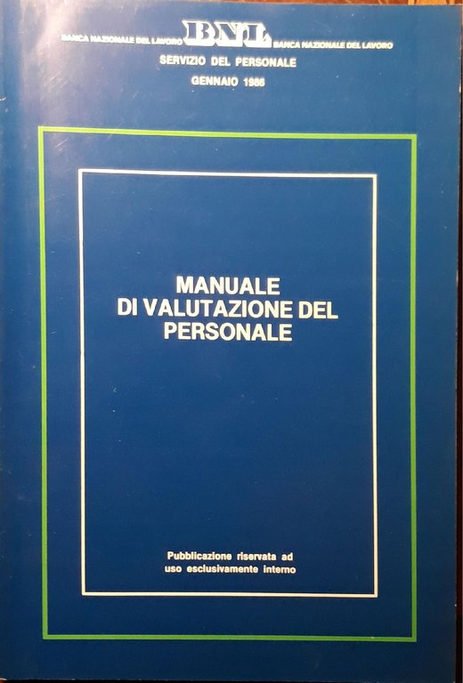 Manuale di valutazione del personale (BNL)