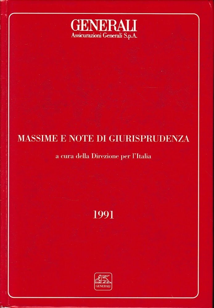 Massime e note di giurisprudenza.
