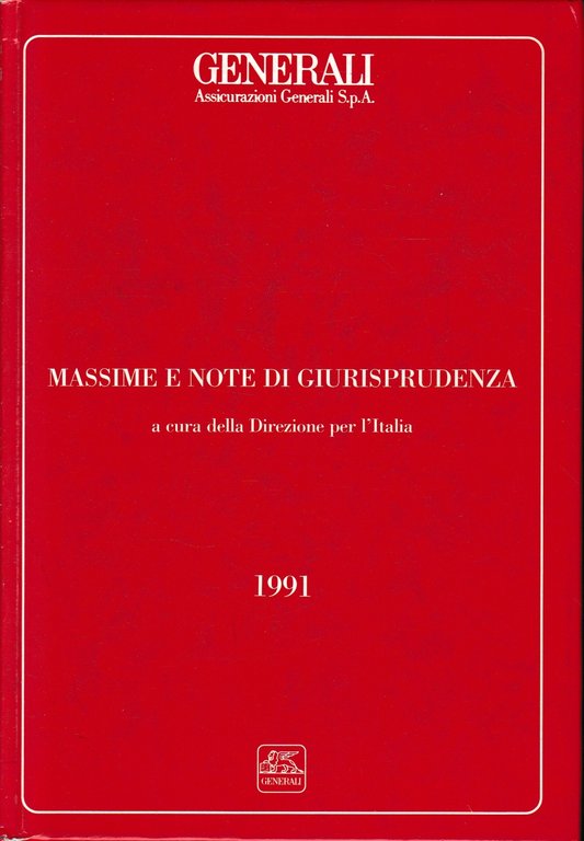 Massime e note di giurisprudenza.