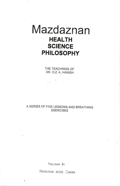 Mazdaznan. Health Science Philosophy