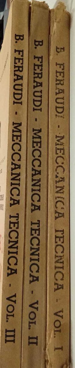 Meccanica tecnica (tre volumi) | Immagine principale