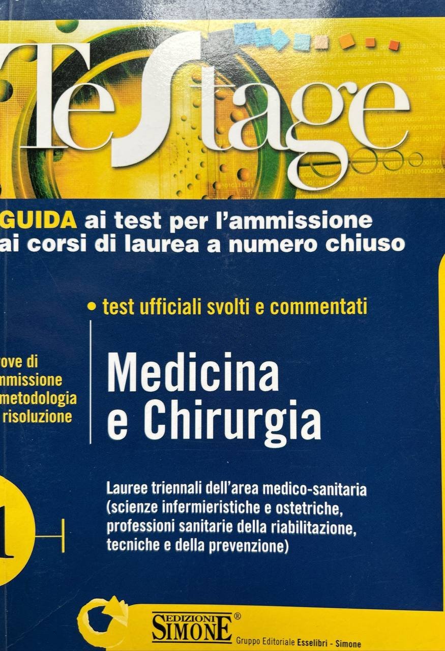 Medicina e chirurghia. Guida ai test per l'ammissione ai corsi … | Immagine principale