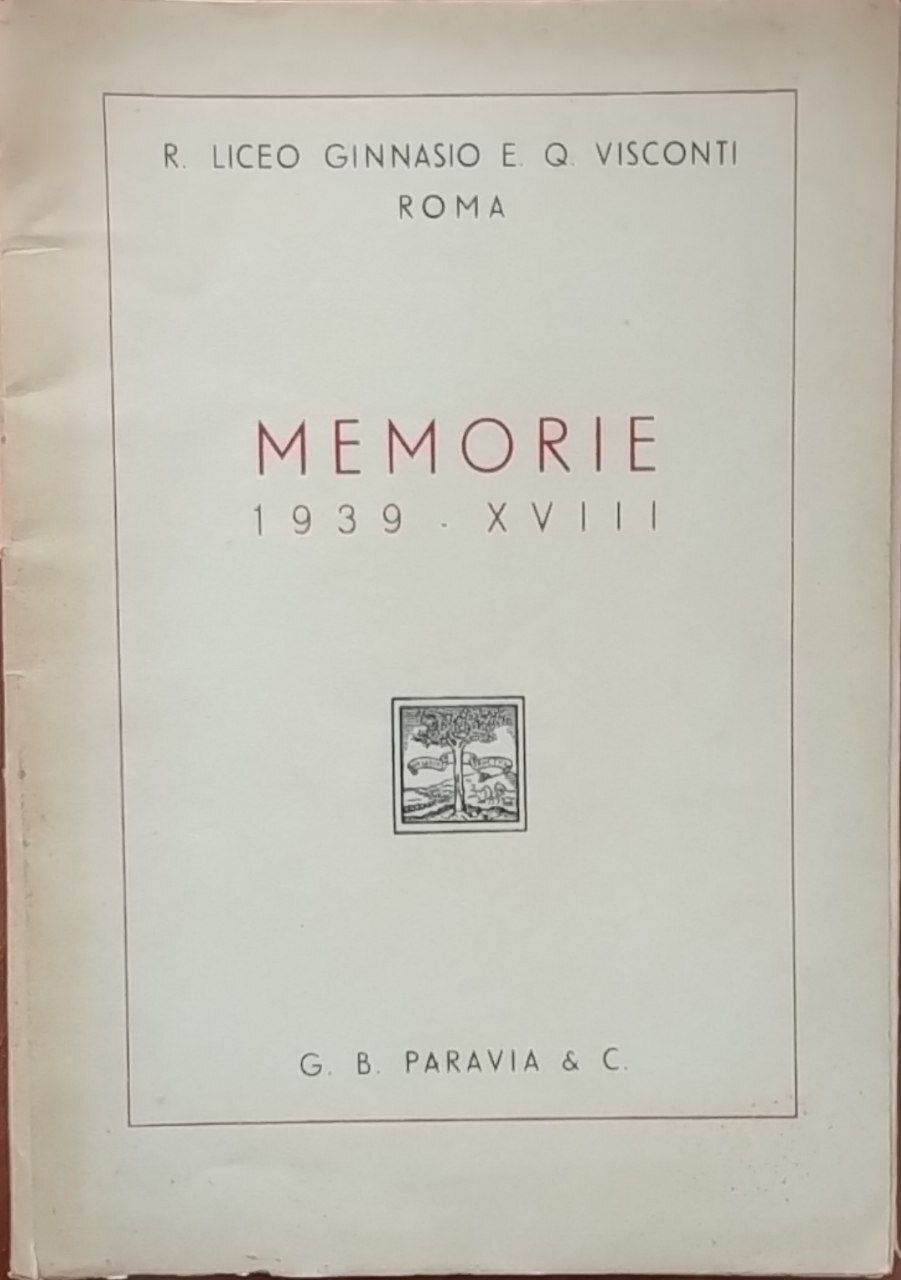 Memorie 1939 - XVIII