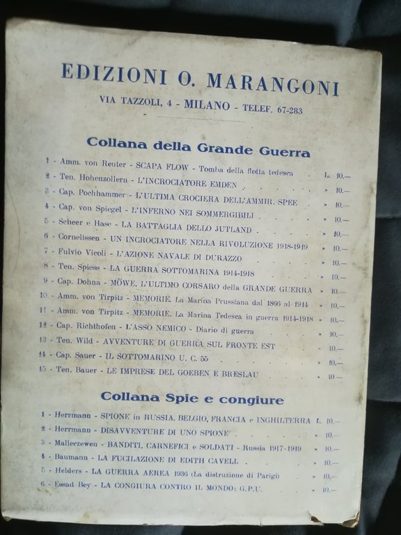 Memorie. La Marina POrussiana dal 1866 al 1914.