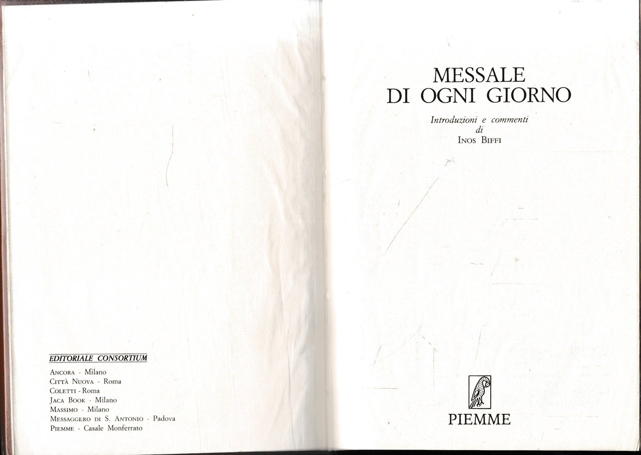 Messale di ogni giorno.