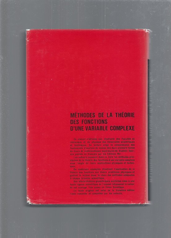 METHODES DE LA THEORIE DES FONCTIONS D'UNE VARIABLE COMPLEXE | Immagine Gallery 4