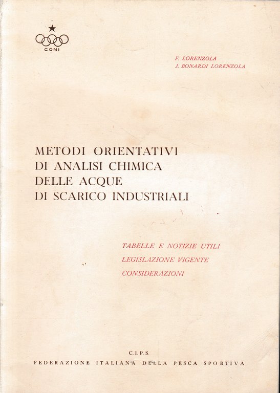 Metodi orientativi di analisi chimica delle acque di scarico industriali