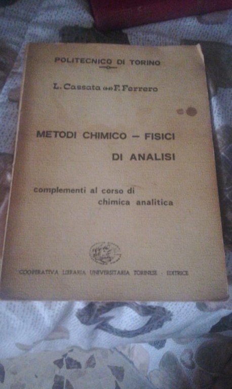 metodo chimico-fisici di analisi