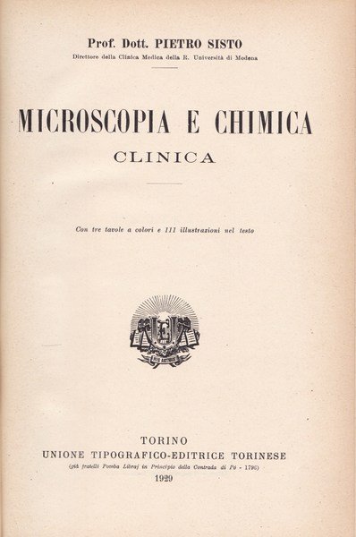 Microscopia e chimica clinica