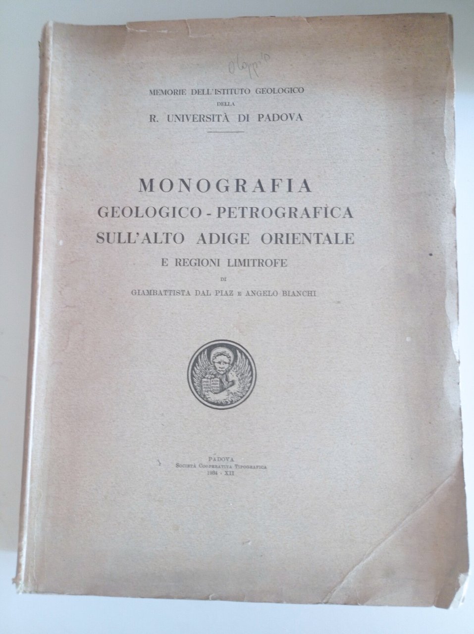 Monografia geologico - petrografica sull'Alto Adige orientale e regioni limitrofe | Immagine principale